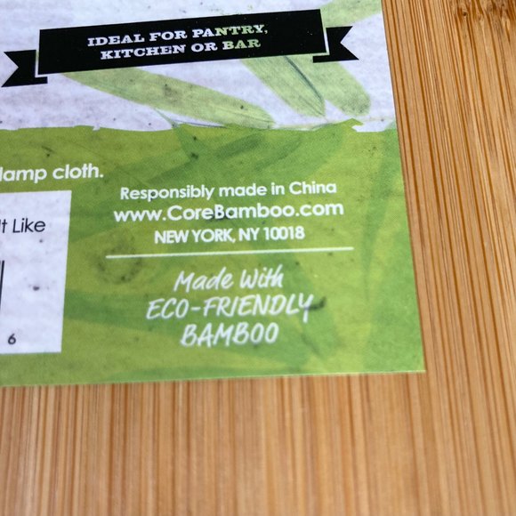 BAMBOO Kitchen Utensil Holder Chop it Like it's Hot 5" x 5" x 7" Tall - Picture 7 of 11